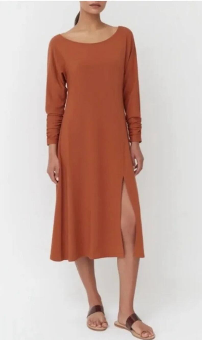 NWT Cuyana Dolman Sleeve Dress - Ginger • Minimalist Cozy • Size S